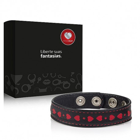 Bracelete Em Couro Heart - ShopSensual