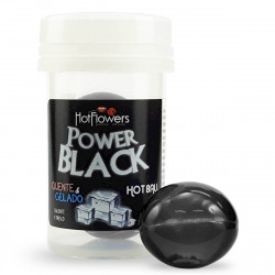 Hot Ball Power Black Quente e Gelado Hot Flowers - ShopSensual