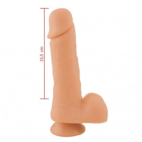 Prótese Maciça Com Escroto Ventosa 16,2 X 3,7CM Sexy Fantasy - ShopSensual