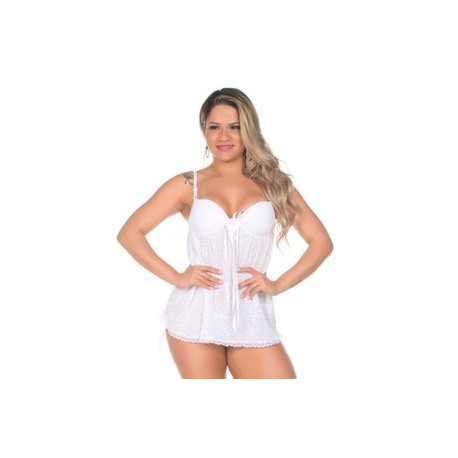 Camisola Aninha Branco Pimenta Sexy - Shopsensual