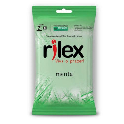 Preservativos Lubrificado com Aroma de Menta com 3 uni Rilex - ShopSensual