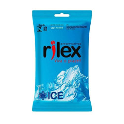 Preservativos Lubrificado Ice com 3 uni Rilex - ShopSensual