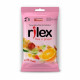 Preservativos Lubrificado com Aroma de Tutti Frutti com 3 uni Rilex - ShopSensual