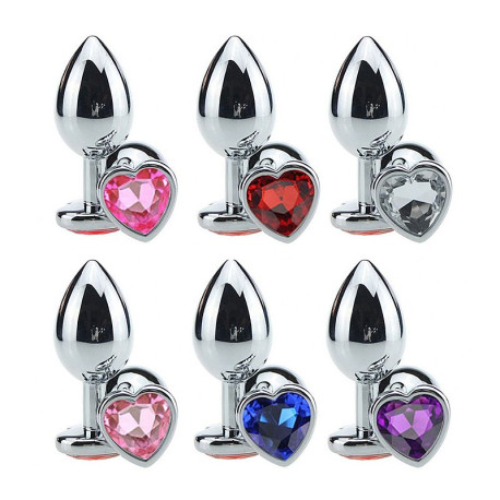 Plug Anal de Coração Tamanho G - ShopSensual