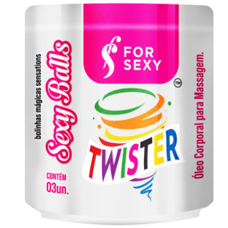 Twister Sexy Balls Óleo Corporal para Massagem 03 unidades For Sexy - ShopSensual