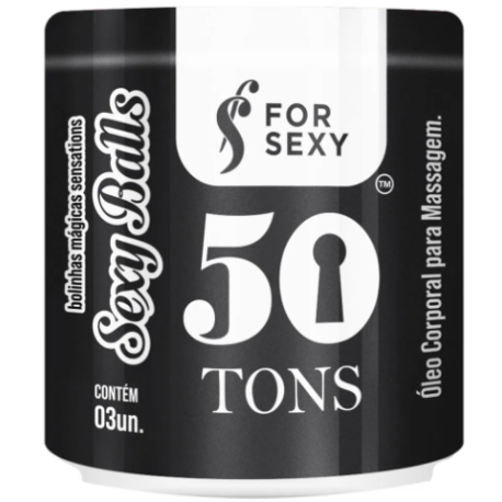 50 Tons Sexy Balls Óleo Corporal para Massagem 03 unidades For Sexy - ShopSensual