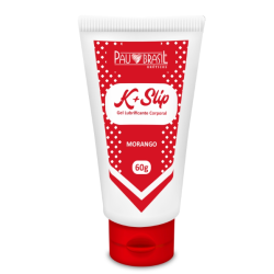 K + Slip Gel Lubrificante Aromatizado Morango 60g Pau Brasil - ShopSensual