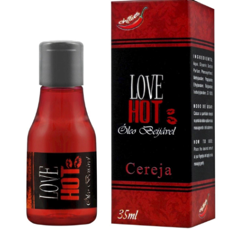 Gel Comestível Love Hot Cereja 35 ML - ShopSensual