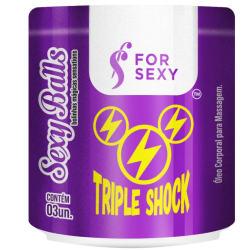 Sexy Balls Triple Shock com 3 Unidades For Sexy - ShopSensual