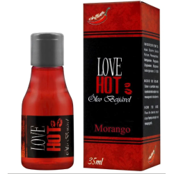 Gel Comestível Love Hot Morango 35 ML - ShopSensual