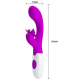 Vibrador de Ponto G e clitóris Á Pilha Butterfly kiss Pretty Love - ShopSensual