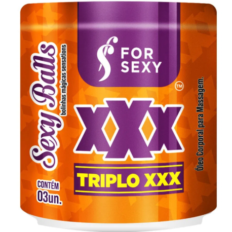 Sexy Balls Triplo X com 3 unidades For Sexy - ShopSensual