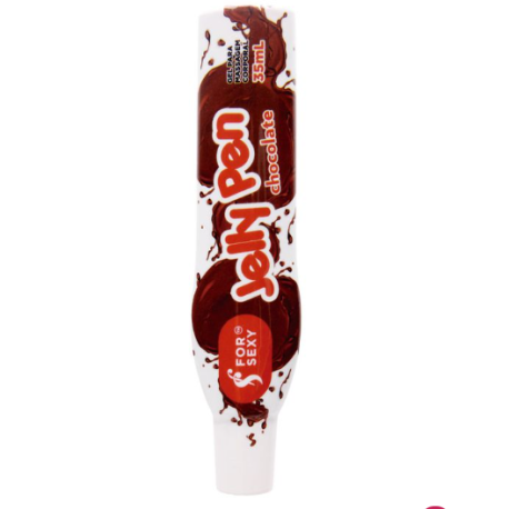 Jelly Pen Caneta Comestível Chocolate 35ml For Sexy - ShopSensual