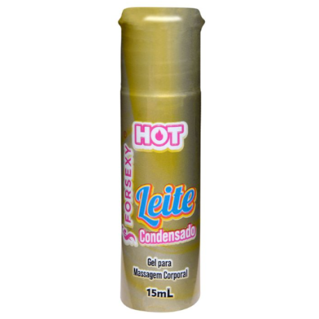 Gel Hot Beijável Leite Condensado para Massagem 15ml For Sexy - ShopSensual