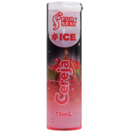 Gel Ice Comestível Saboroso Cereja 15Ml For Sexy - ShopSensual