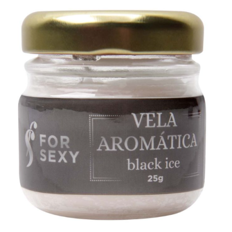 Vela Aromática Massagem Beijável 25G Black Ice For Sexy - ShopSensual