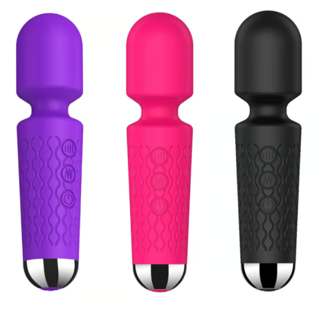 Vibrador Varinha Mágica com 20 Modos de Vibrações e 8 Níveis e Velocidade - ShopSensual