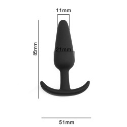 Plug Anal Cônico em Silicone Tamanho 8.5x2.1 - ShopSensual