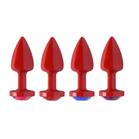 Plug Anal P Plástico Abs Vermelho 7 X 2,5Cm - ShopSensual