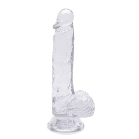 Pênis Realístico com Escroto Transparente 20,5 x 3,8 - ShopSensual