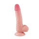 Pênis Super Realístico Dupla Camada Ventosa Removível 19,5 X 4,0 cm - ShopSensual