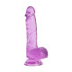 Pênis Realístico com Escroto Transparente 20,5 x 3,8 - ShopSensual
