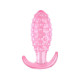Plug Anal em Silicone Com Textura de Bolinha 10,5x3,5cm - ShopSensual