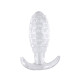 Plug Anal em Silicone Com Textura de Bolinha 10,5x3,5cm - ShopSensual