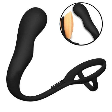 Estimulador de Próstata com Anel Duplo - ShopSensual