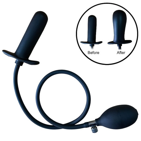 Plug Anal Silicone Inflável - 11.5 X 3.0 Cm - ShopSensual