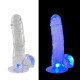 Dildo Realístico com LED colorido 18,5 x 3,6 Cm - ShopSensual