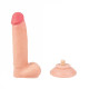 Pênis Realístico com ventosa Removível e Dupla Camada 17,5cm - ShopSensual