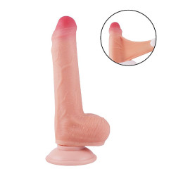 Pênis Super Realístico Dupla Camada Ventosa 18,3 X 3,4 cm - ShopSensual