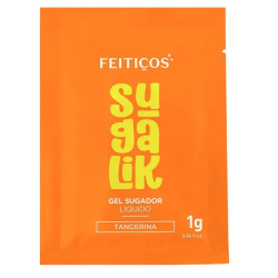 Sachê Sugalik Sugador Líquido Comestível Tangerina com Extrato de Jambu 1g Feitiços Aromáticos - ShopSensual