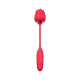 Vibrador de Ponto G e Clitóris com Vai e vem - Formato de Rosa - ShopSensual