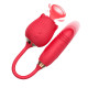 Vibrador de Ponto G e Clitóris com Vai e vem - Formato de Rosa - ShopSensual