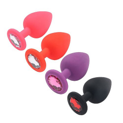 Plug Anal de Silicone - Tamanho P - ShopSensual